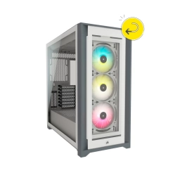 Gabinete Gamer Corsair iCUE 5000X RGB Blanco OUTLET