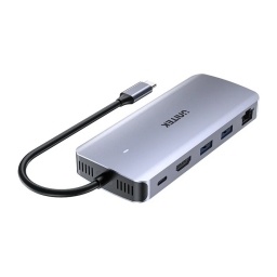 Hub USB C Unitek 6 en 1 10Gbps con lector SD