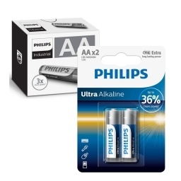 Pilas Philips AA Ultra Alcalinas Pack 24 Unidades