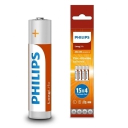 Pilas Philips Longlife AAA x60 Pack Ahorro