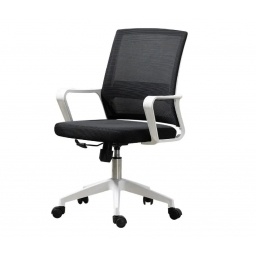 Silla de Oficina Ryan Negro y Blanco Ergon�mica