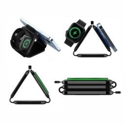 Cargador Inal�mbrico Unitek 3 en 1 Plegable MagSafe 15W