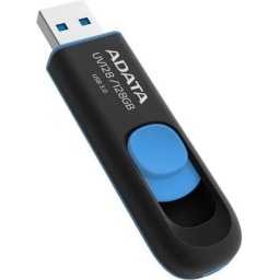 Pendrive Adata UV128 128GB USB 3.2 Negro Azul