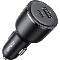 Cargador de Auto Ugreen 63W USB-C y USB-A Negro