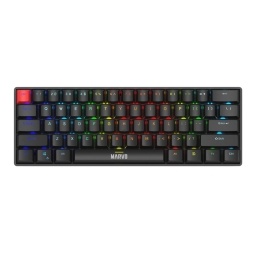 Teclado Gamer Marvo KG933G Mec�nico 60% Switch Red Espa�ol Negro