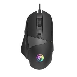Mouse Gamer Marvo M411 Duke60 RGB Negro 6400dpi