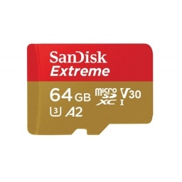 Tarjeta MicroSD 64GB Clase A2 V30 Alta Velocidad