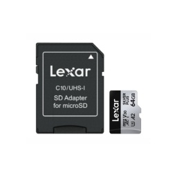 Memoria microSDXC Lexar Pro 64GB Silver Plus