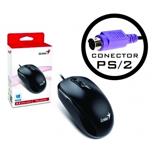 Mouse Genius DX-110 PS2 negro NNET