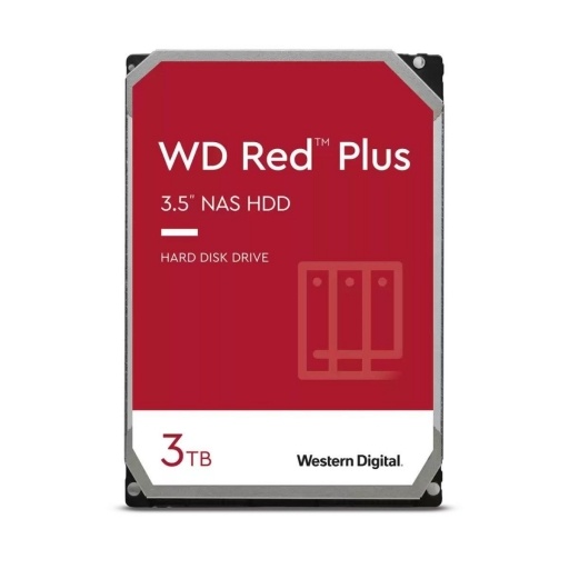 Disco Duro WD Red Plus 3TB 3.5 Pulgadas 7200rpm 256MB SATA