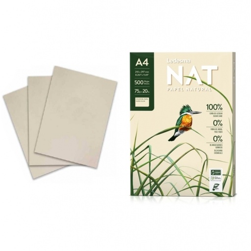 Papel Ledesma A4 75g resma 500 hojas natural