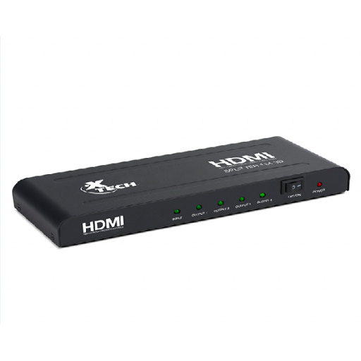 Splitter HDMI Xtech XHA-410 1 Entrada 2 Salidas