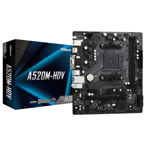 Motherboard AsRock A520M-HDV Socket AM4 Micro ATX