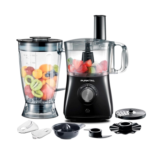 Multiprocesadora Punktal 8 en 1 1.5 Litros 2 Velocidades