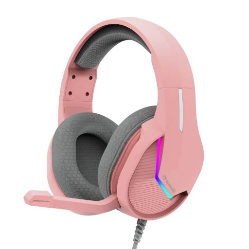 Auriculares Gamer Marvo H8618 Tactic 40mm Rosa