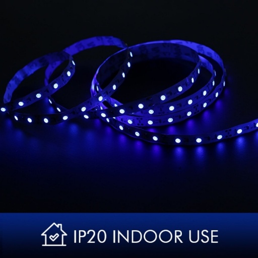 Cinta LED 5 Metros 300 SMD3528 Azul 12V IP20