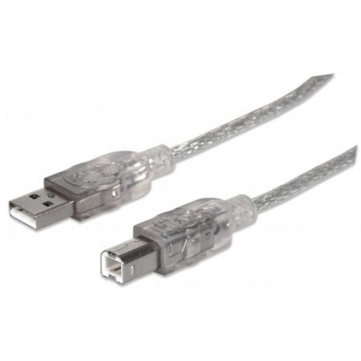 Cable USB 2.0 A a USB B 1.8 metros Manhattan