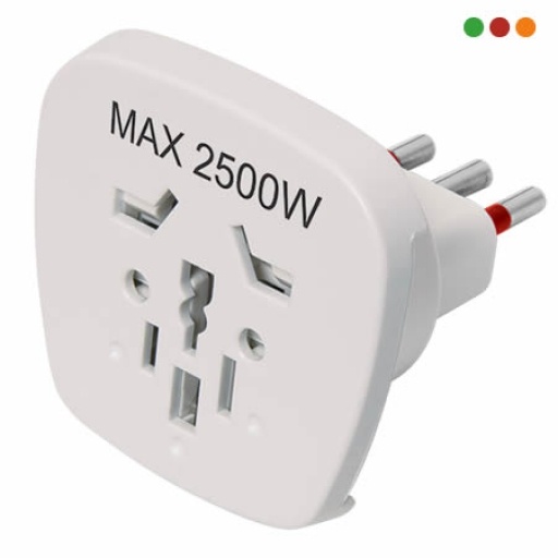Adaptador de Corriente Universal a 3 en L�nea 10A 250V