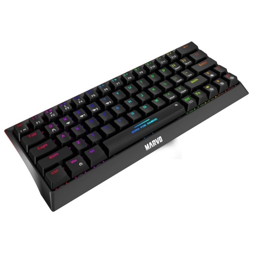 Teclado Gamer Marvo KG962W Mec�nico 60% Switch Blue Espa�ol Negro