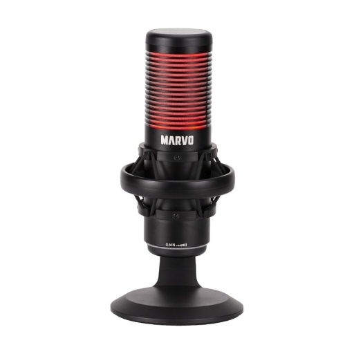 Micr�fono Marvo MIC-07 USB RGB Negro para Streaming