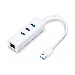 Adaptador de Red TP-LINK UE330 USB a Ethernet + 3 Puertos USB