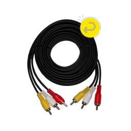 Cable de Audio y Video RCA 3x3 1.8 Metros