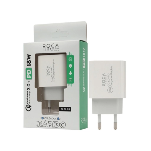 Cargador Roca 18W USB QC3.0