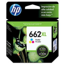 Cartucho de Tinta HP 662XL Tricolor Original 300 Pginas