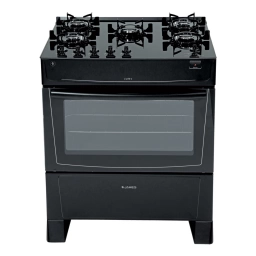 Cocina a Supergs James 5 Hornallas C 695 V Negro