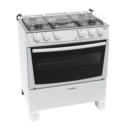 Cocina a Gas James 5 Hornallas C 150 B Blanca