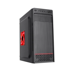 Gabinete Gamer Coolmax H5 + Fuente ATX 600W Negro