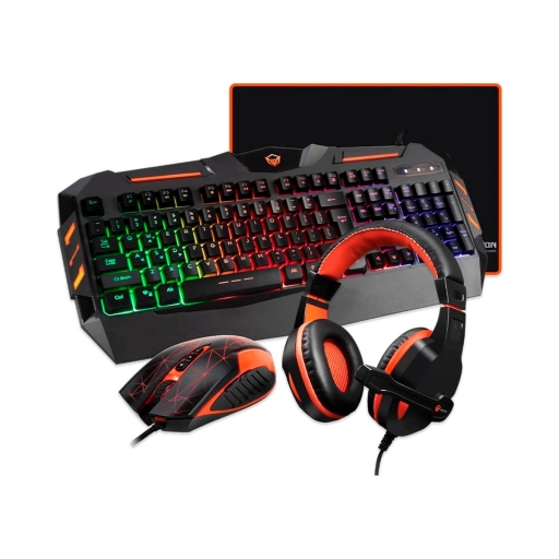 Combo Gamer Meetion MT-C500 4 en 1 Mouse + Teclado + Auricular + Pad