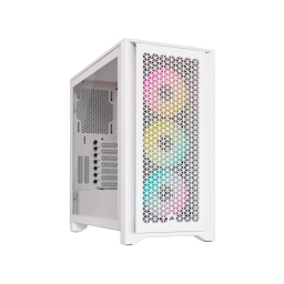 Gabinete Gamer Corsair iCUE 4000D RGB Blanco