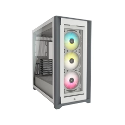 Gabinete Gamer Corsair iCUE 5000X RGB Blanco OPEN BOX