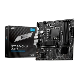 Motherboard MSI Pro B760M-P DDR4 Socket 1700