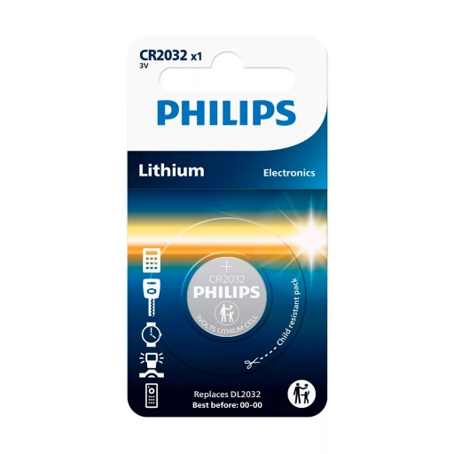 Pila de Litio Philips CR2032 3V