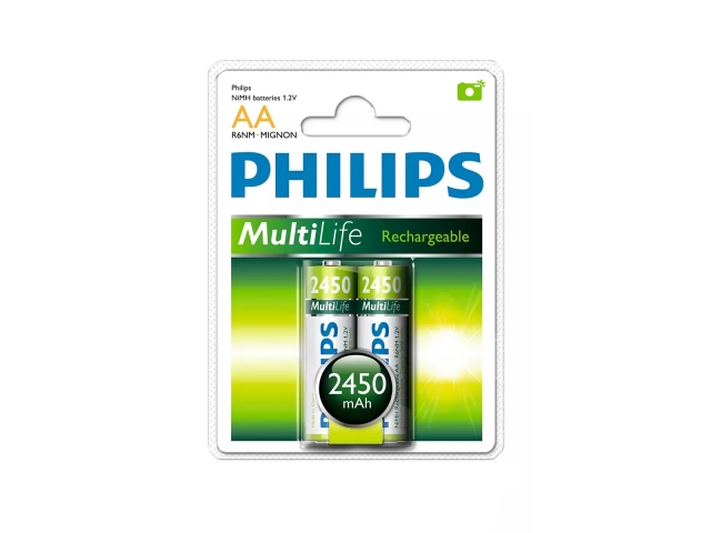 Pilas recargables Philips AA 2450mAh