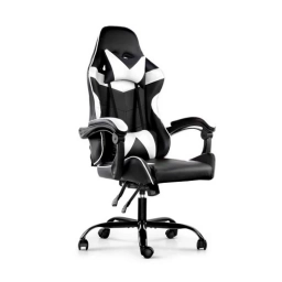 Silla Gamer Lumax ROM Negro y Blanco 