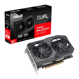 Tarjeta de Video Asus Radeon RX 7600 8GB Dual OC