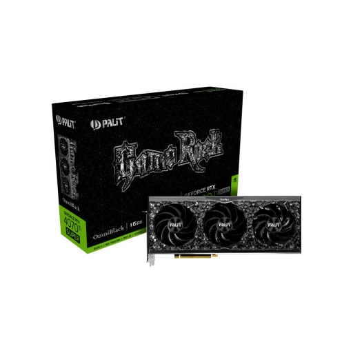 Tarjeta de Video Palit GeForce RTX 4070 Ti 16GB GameRock OmniBlack